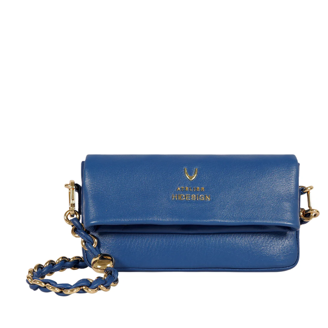 Milos W5 Blue Leather Sling Wallet - Image 2