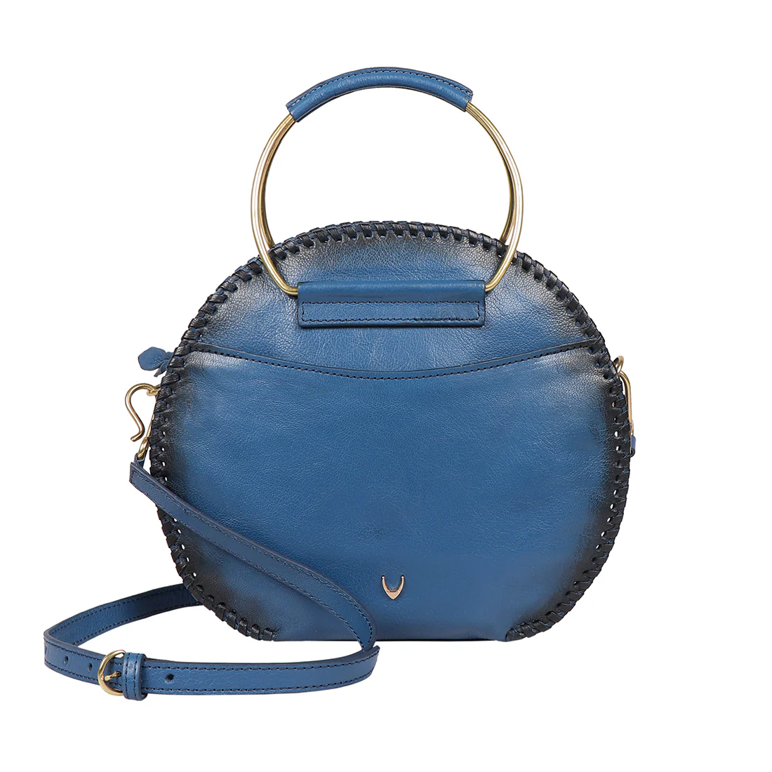 Mimosa 02 Blue Leather Satchel - Image 2