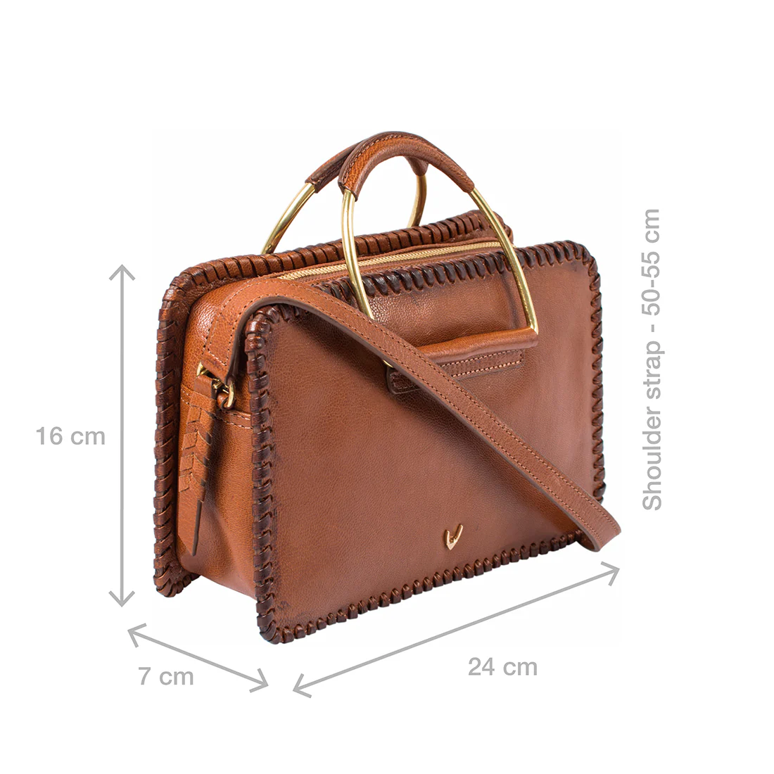 Mimosa 03 Tan Leather Satchel - Image 3