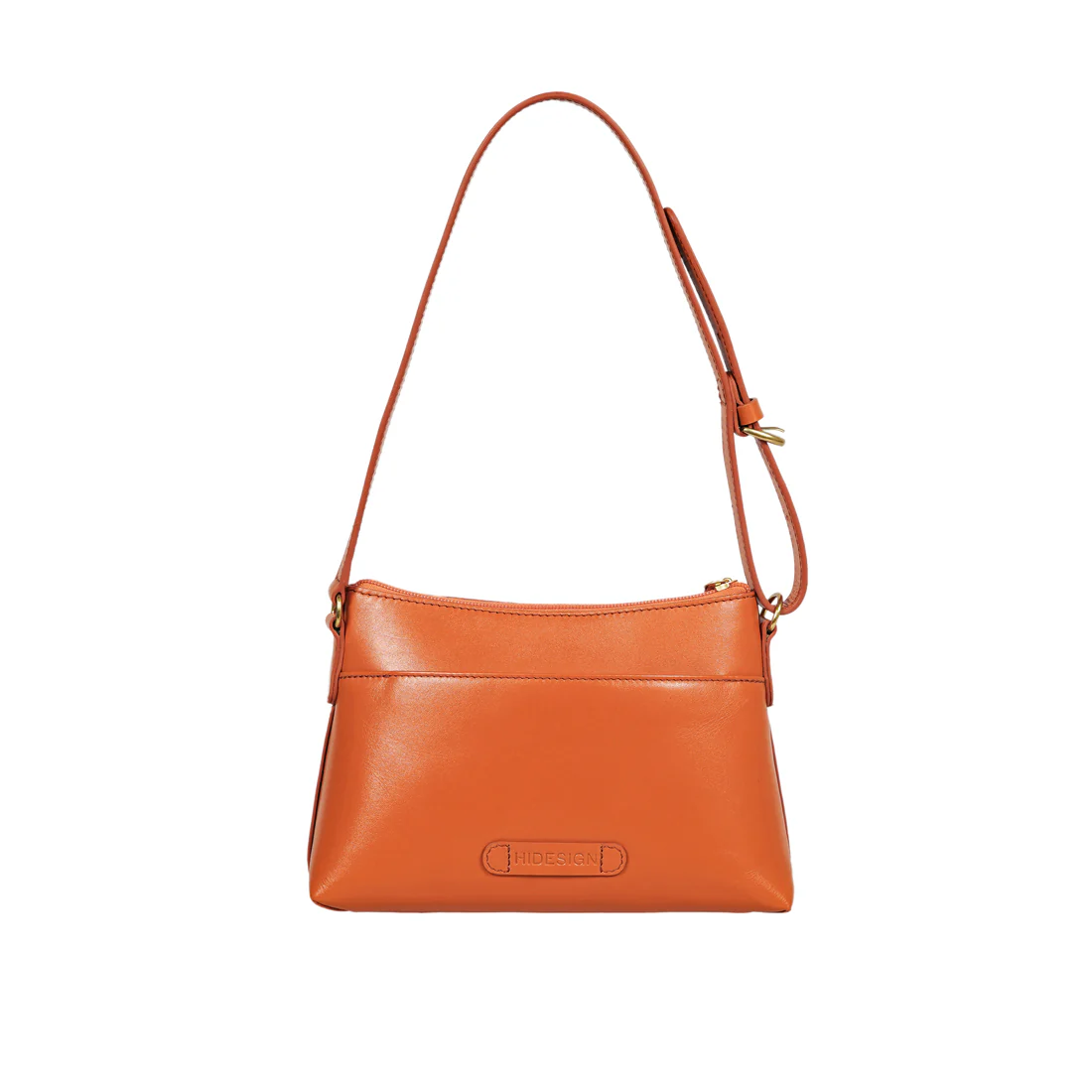 Mischa 02 Orange Leather Shoulder Bag - Image 3