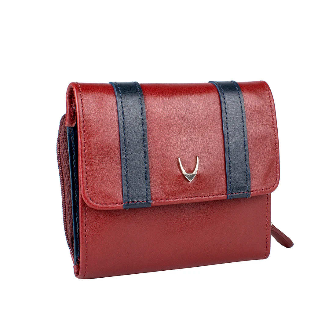 Missy W4 Red Leather Trifold Wallet - Image 2