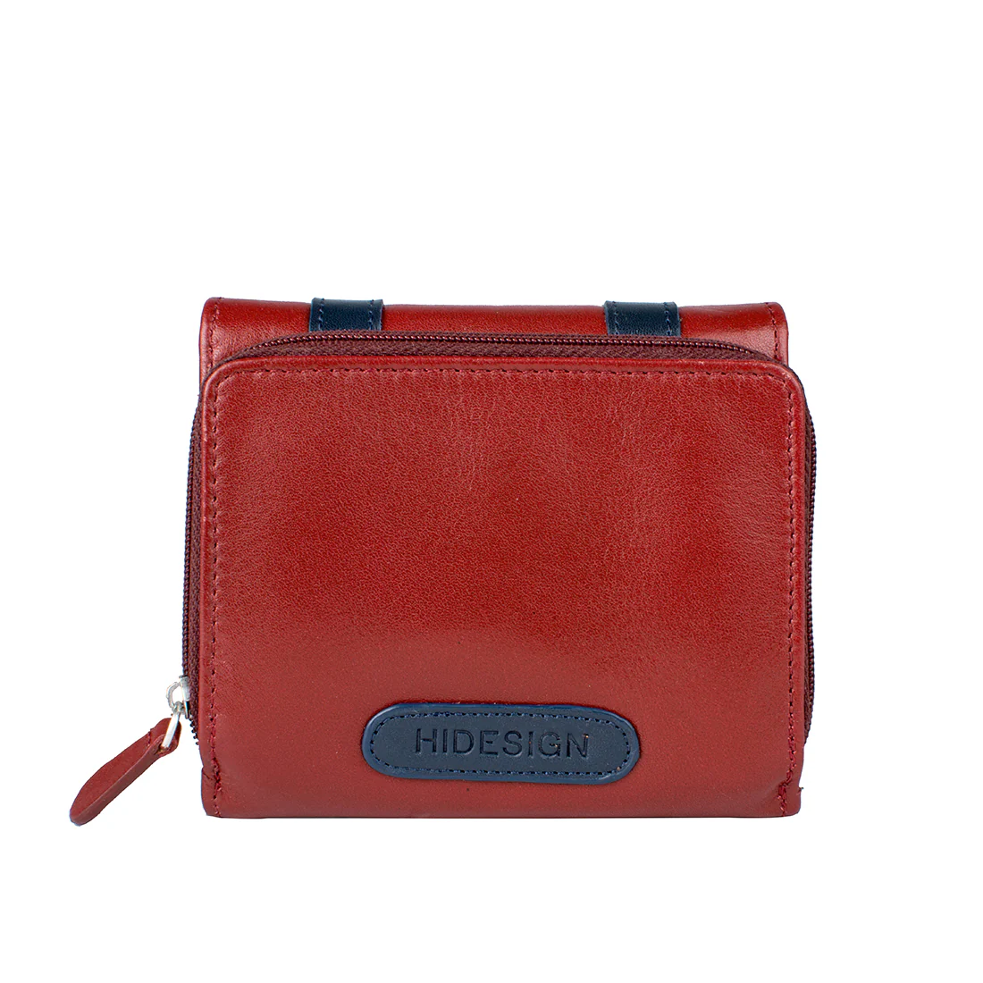 Missy W4 Red Leather Trifold Wallet - Image 3