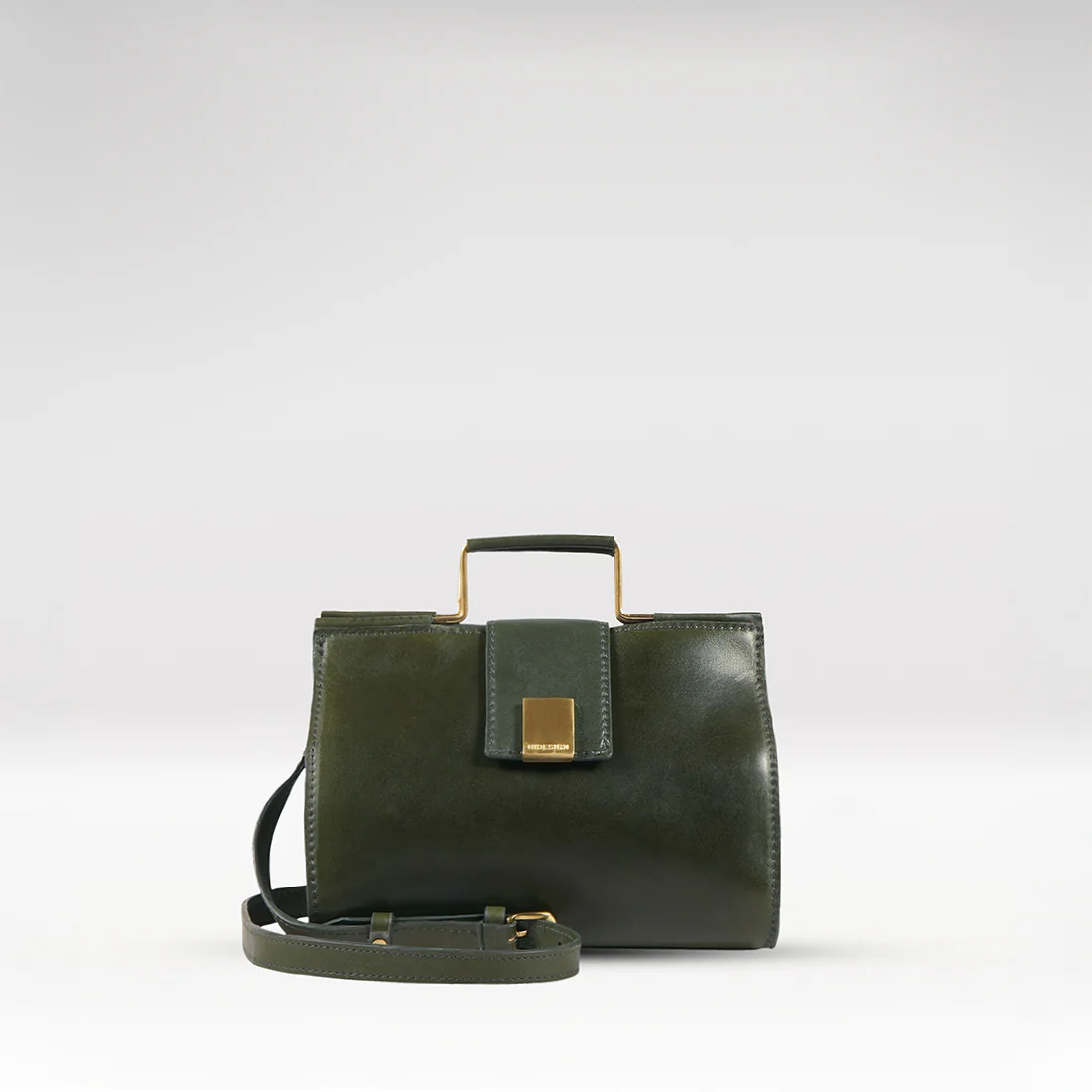Mosaic 01 Green Leather Sling Bag