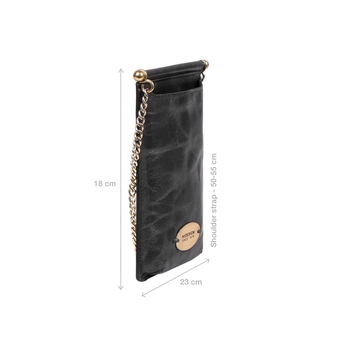 Mykonos Black Leather Sling Bag - Image 2