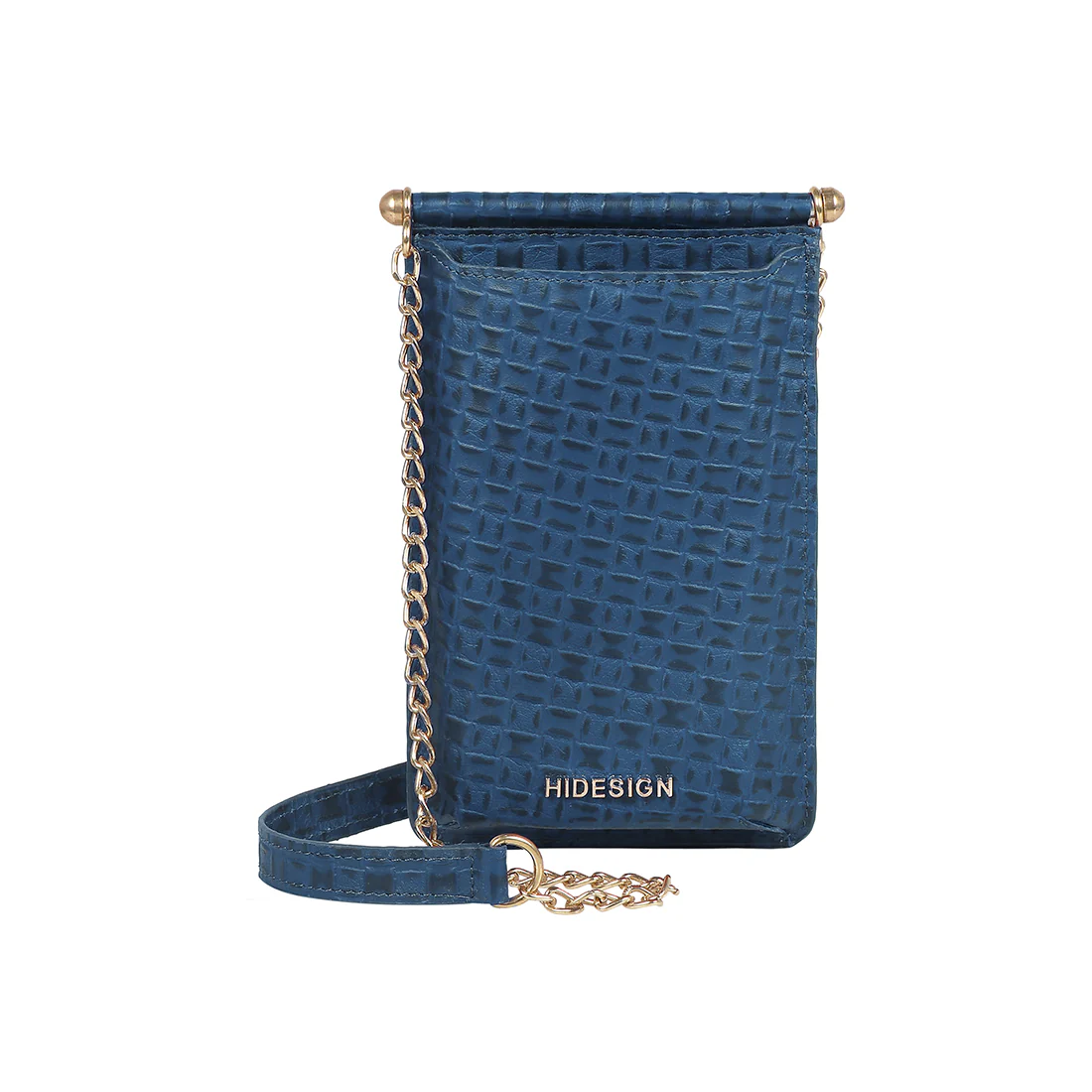 Mykonos Blue Leather Sling Bag