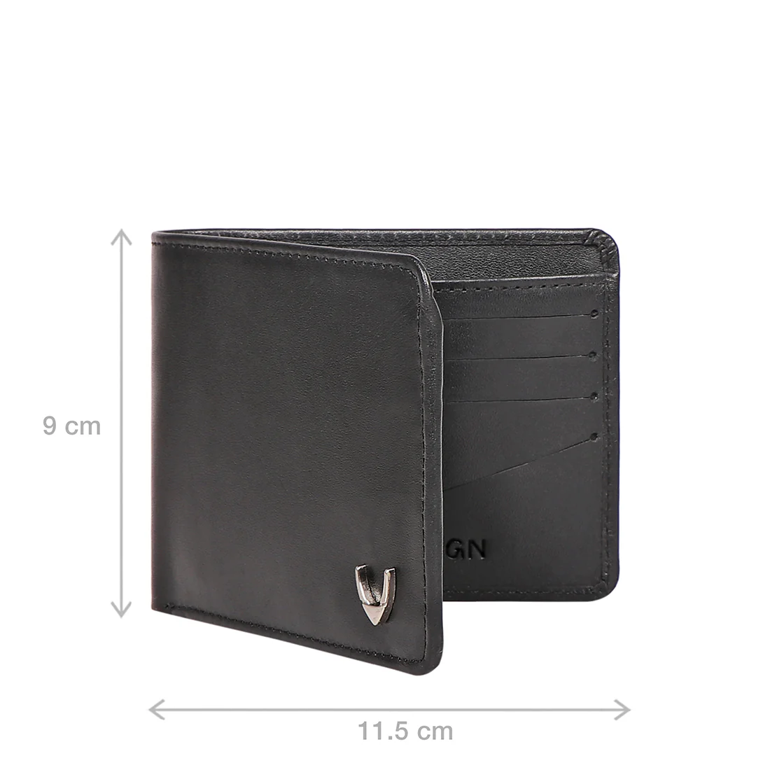 Namibia Sb Black Leather Bi-Fold Wallet - Image 7