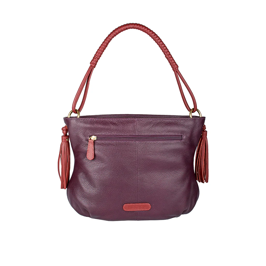 Nappa 02 Purple Leather Hobo - Image 3