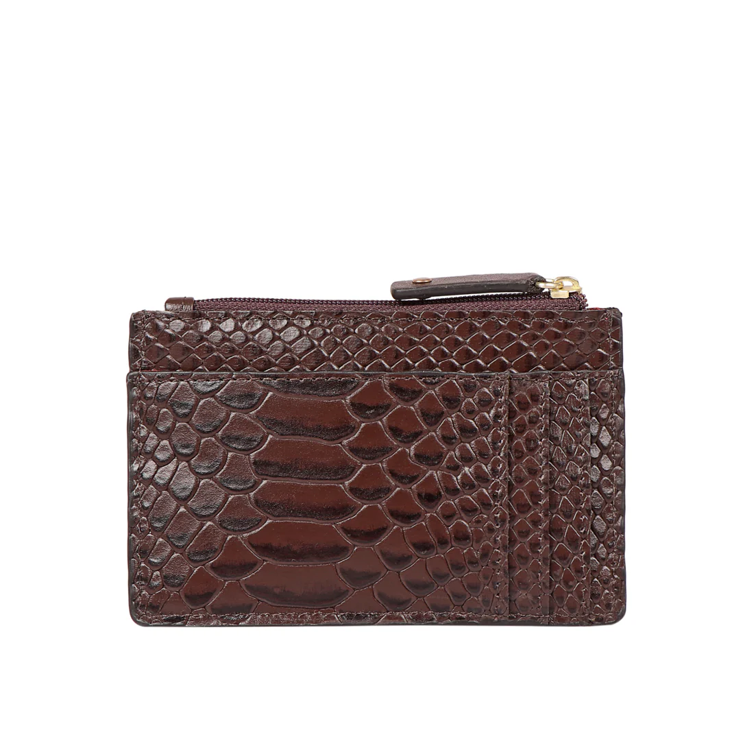 Natalie W1 Brown Leather Card Holder - Image 4