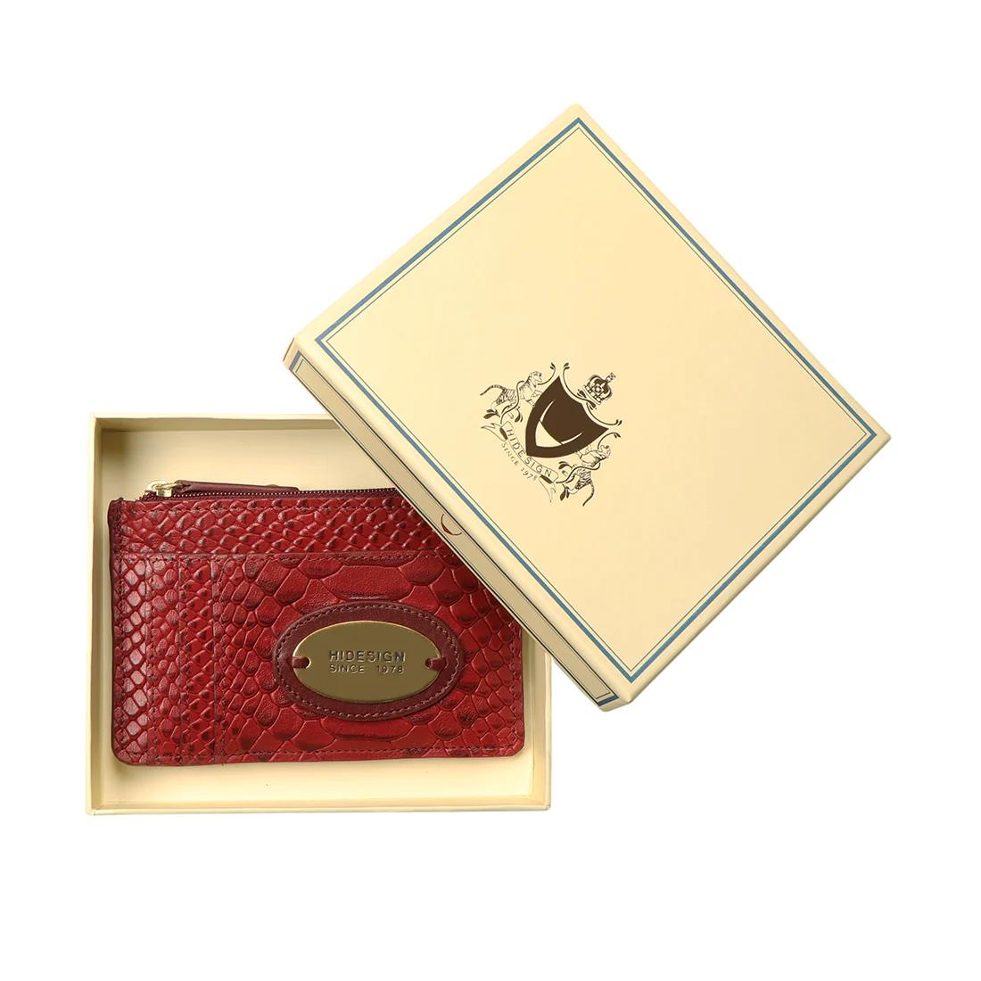 Natalie W1 Red Leather Card Holder - Image 7
