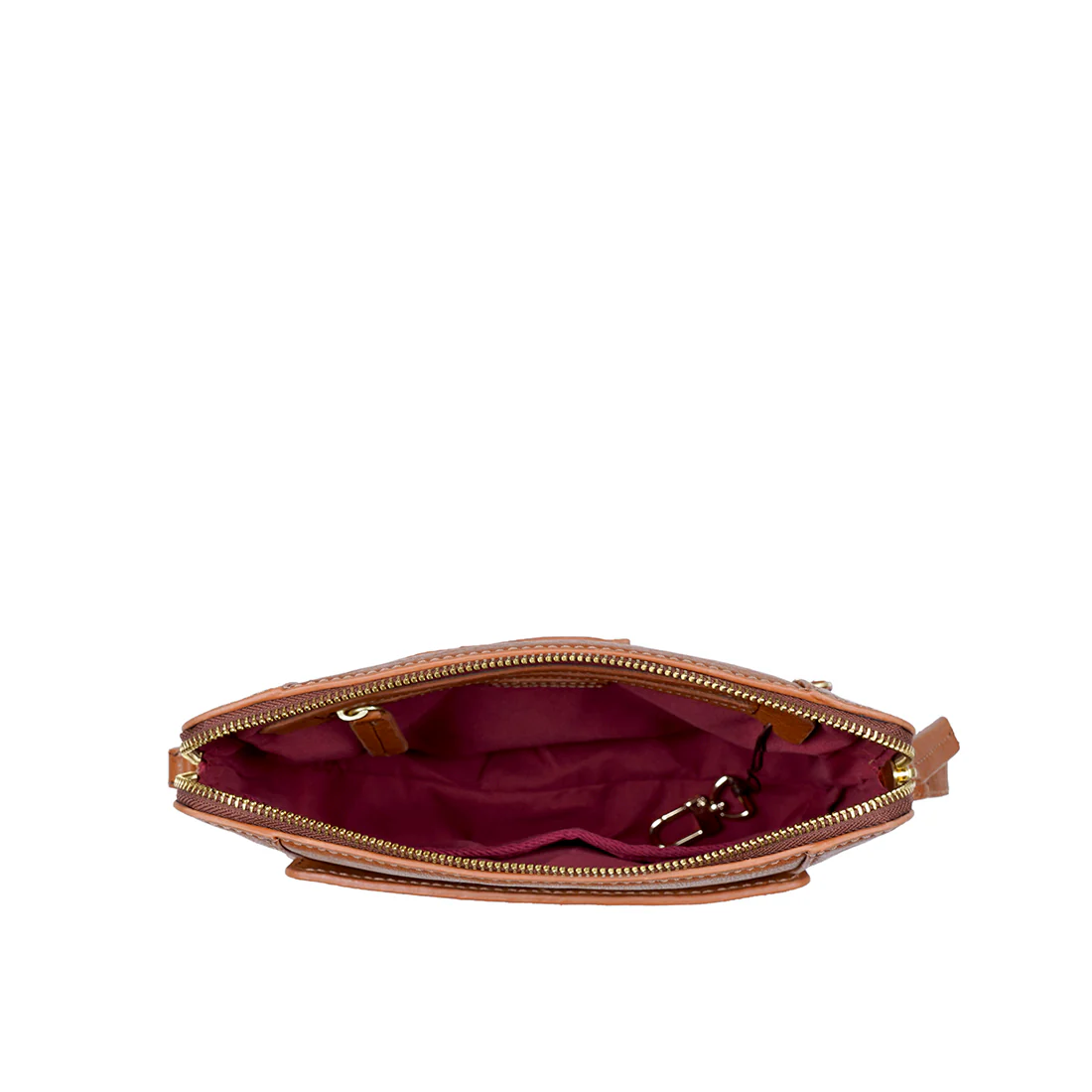 Navigli 02 Tan Leather Sling Bag - Image 6