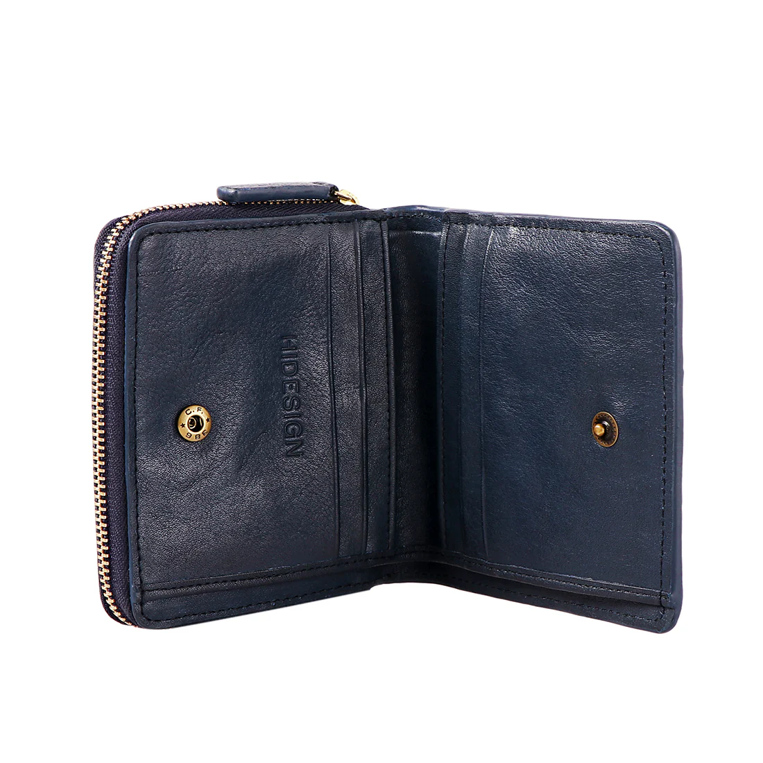 Navigli W1 Blue Leather Bi-Fold Wallet - Image 3