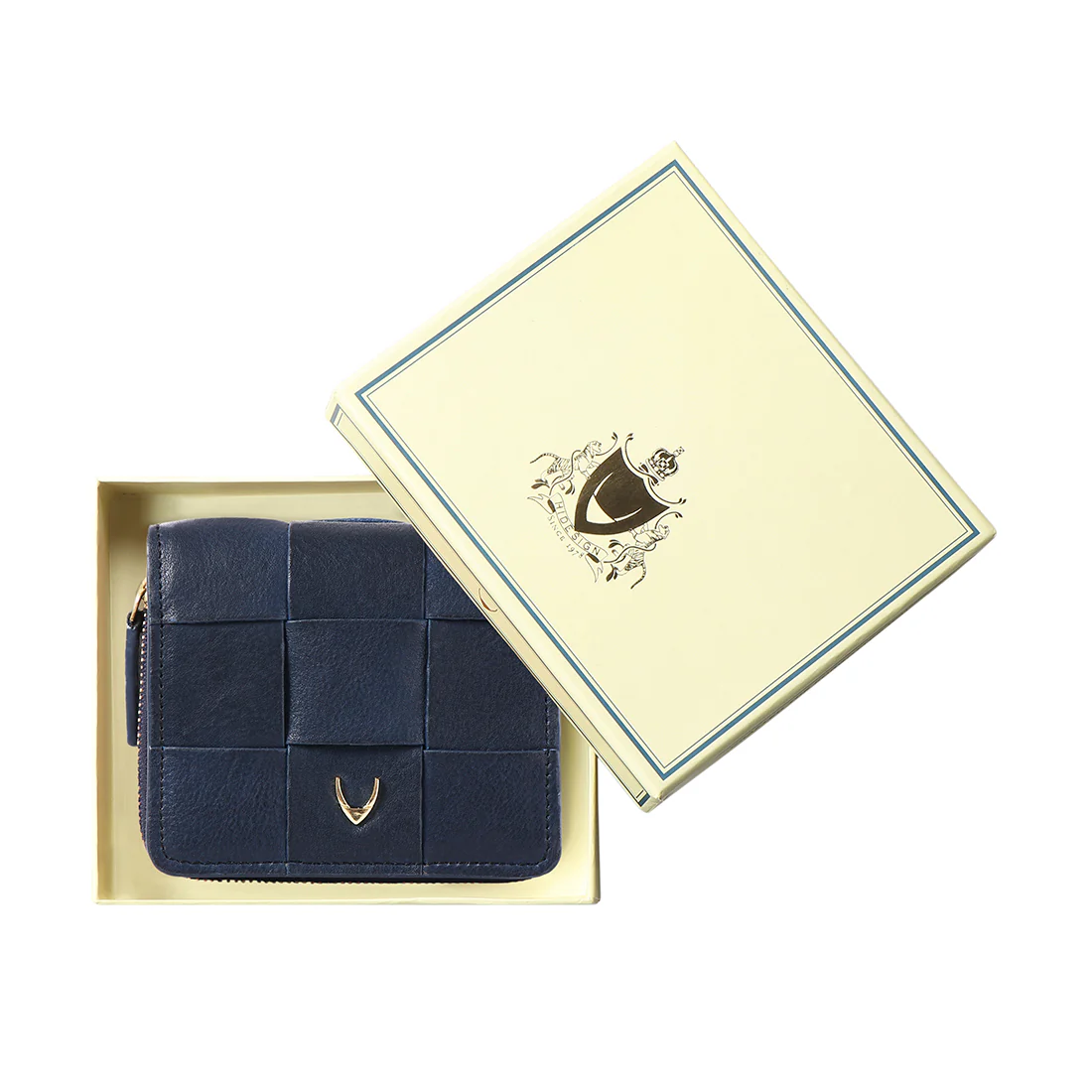 Navigli W1 Blue Leather Bi-Fold Wallet - Image 8