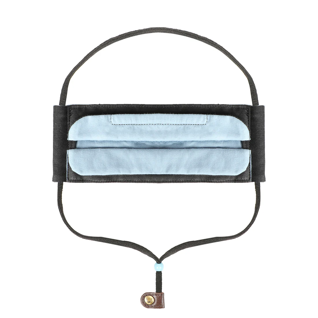 Ninja Black Leather Face Mask - Image 3