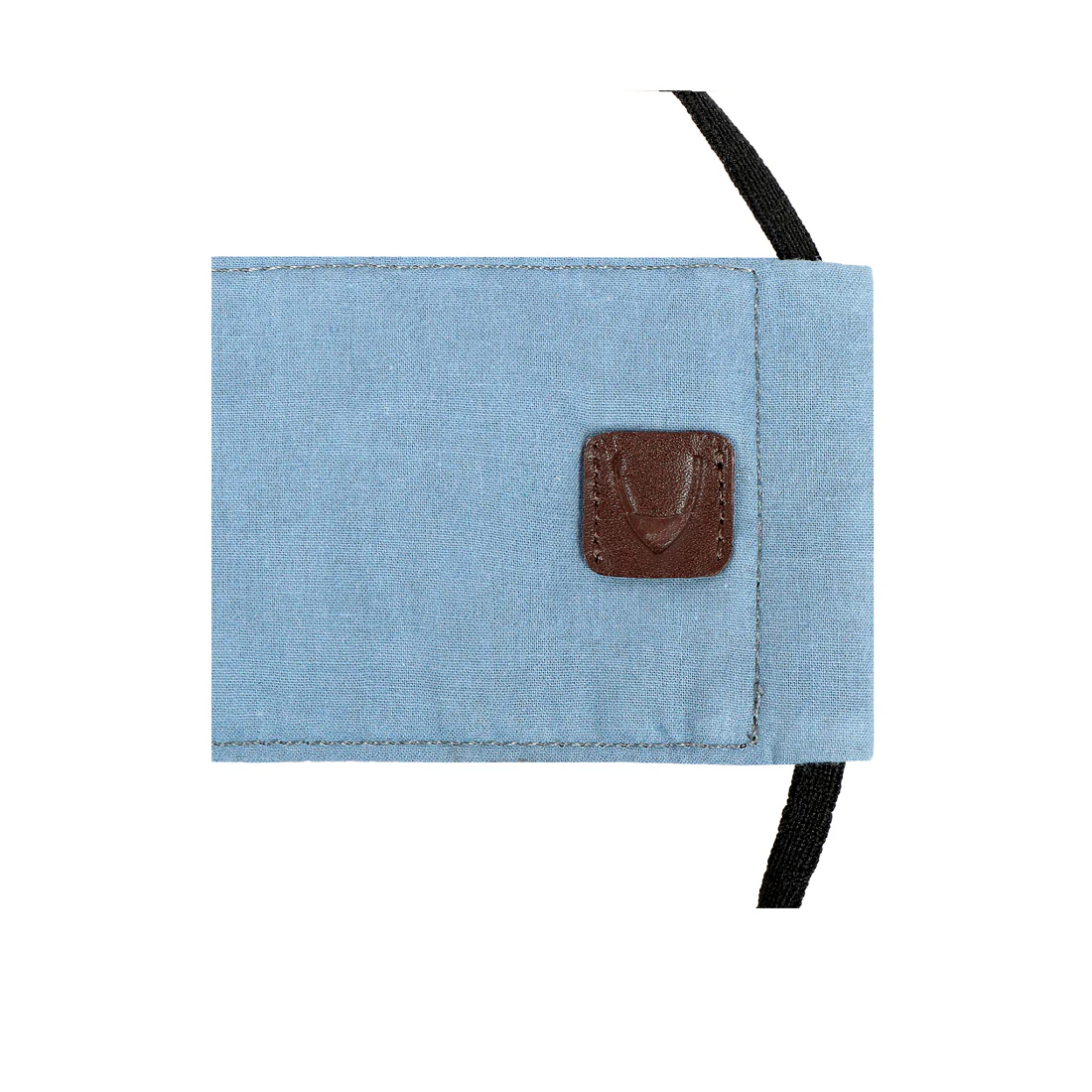 Ninja Blue Leather Face Mask - Image 4