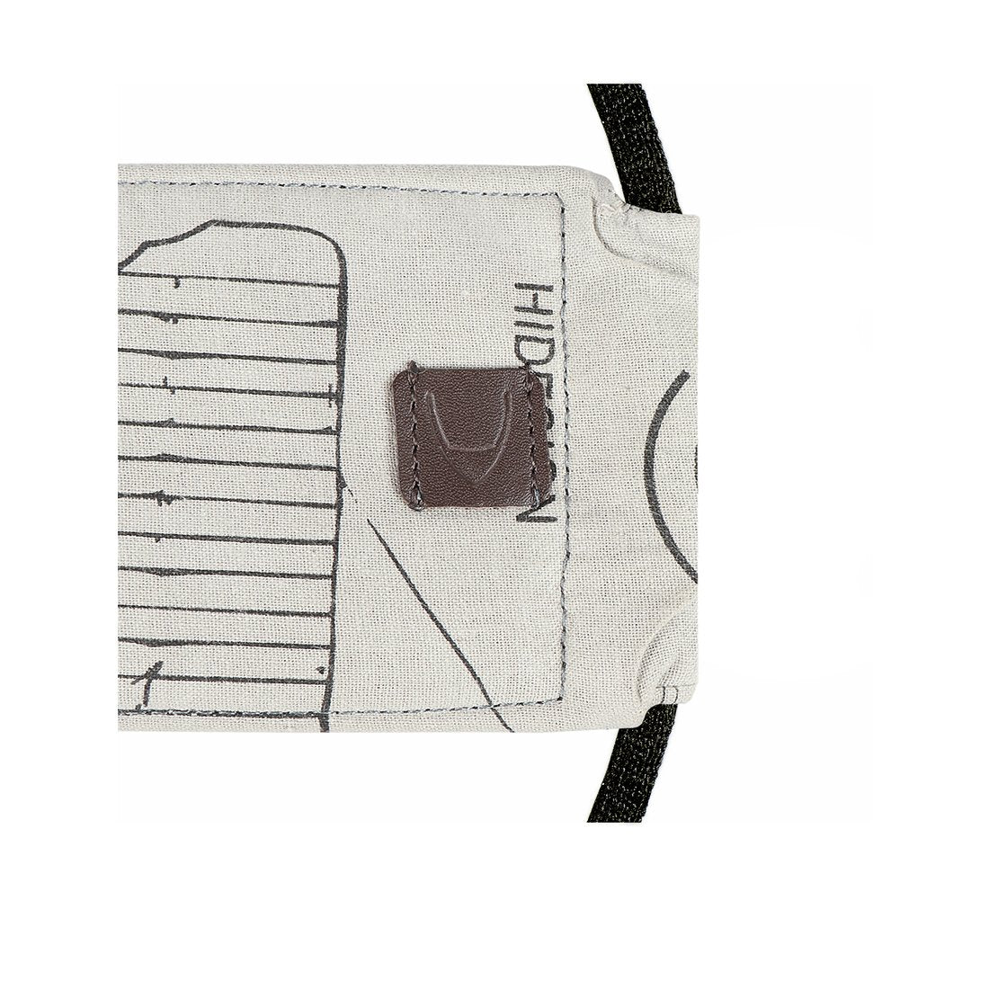 Ninja Combo-Ceme Grey Leather Face Mask - Image 6