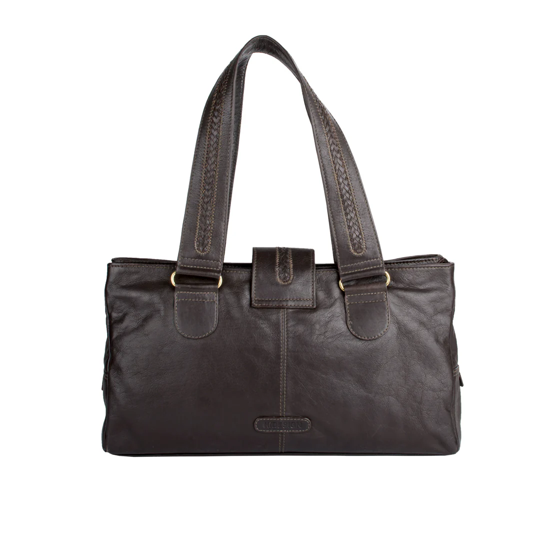 Nolan 1416 Brown Leather Tote Bag - Image 3