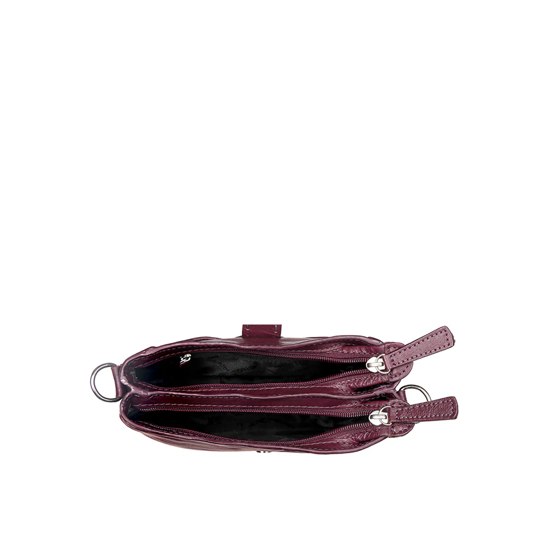 Norah W1 Purple Leather Sling Wallet - Image 4