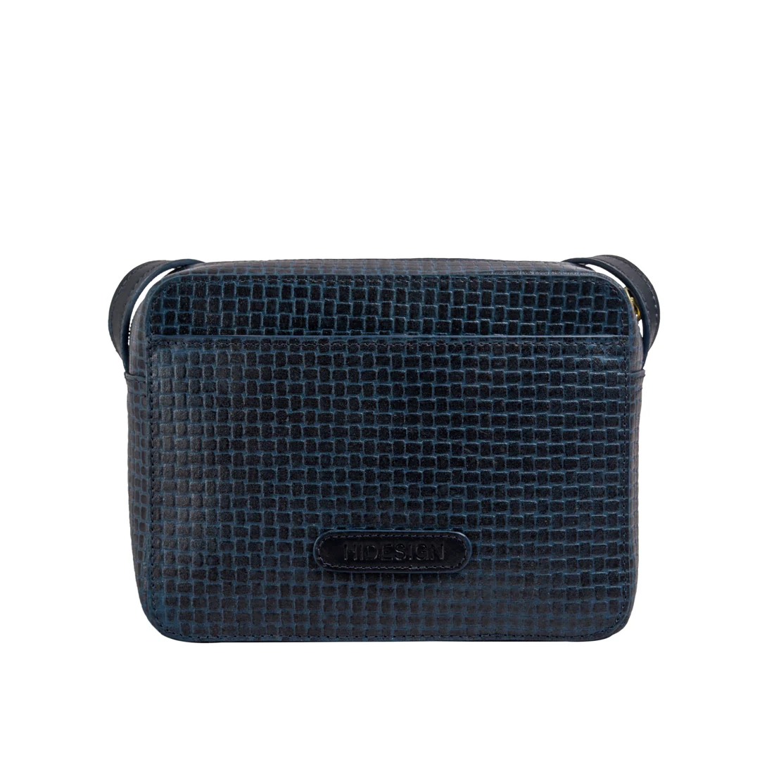 Nyle 01 Sb Blue Leather Sling Bag - Image 3