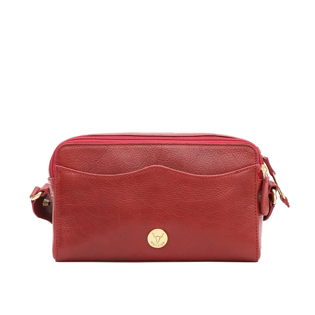 Oklahoma 02 Red Leather Sling Bag - Image 4