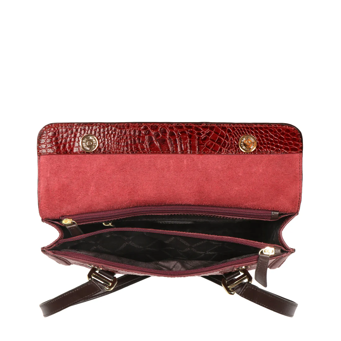 Orly-02 Marsala Leather Shoulder Bag - Image 6