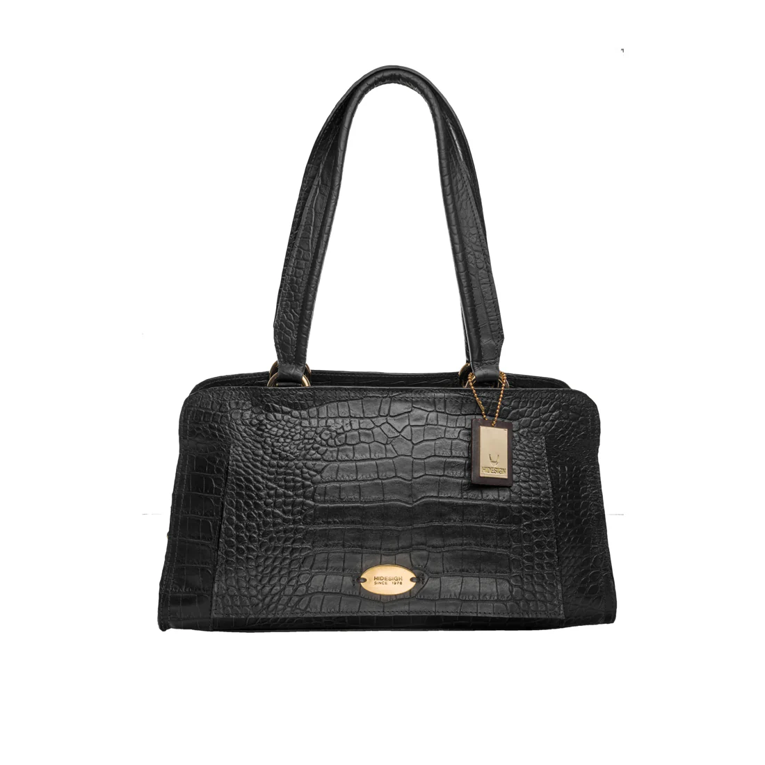 Orsay 03 Black Leather Tote Bag