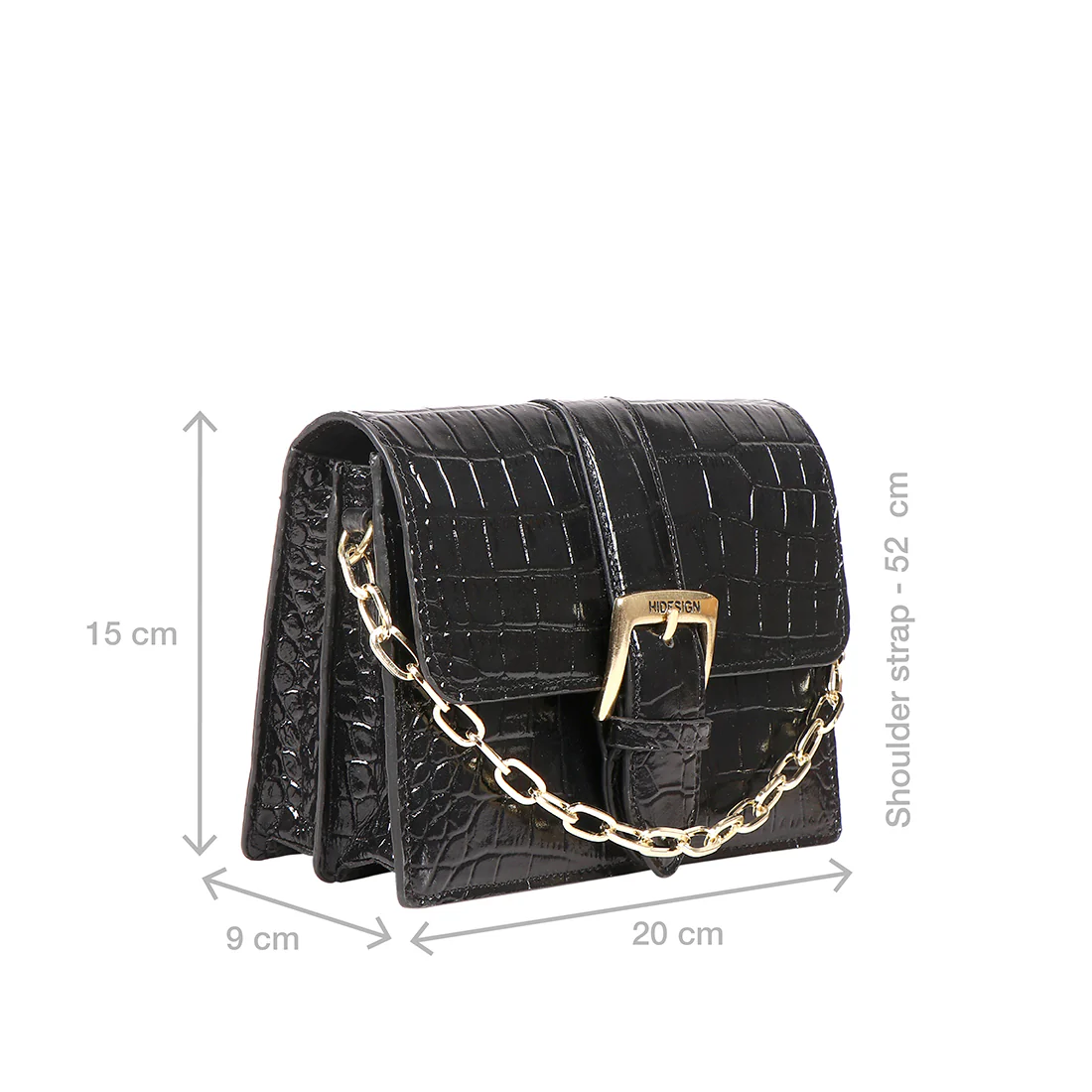 Oxford 01 Black Leather Sling Bag - Image 3