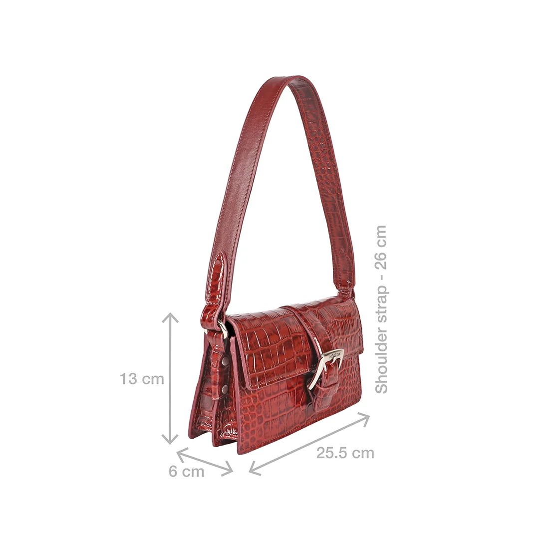 Oxford 02 Red Leather Shoulder Bag - Image 3