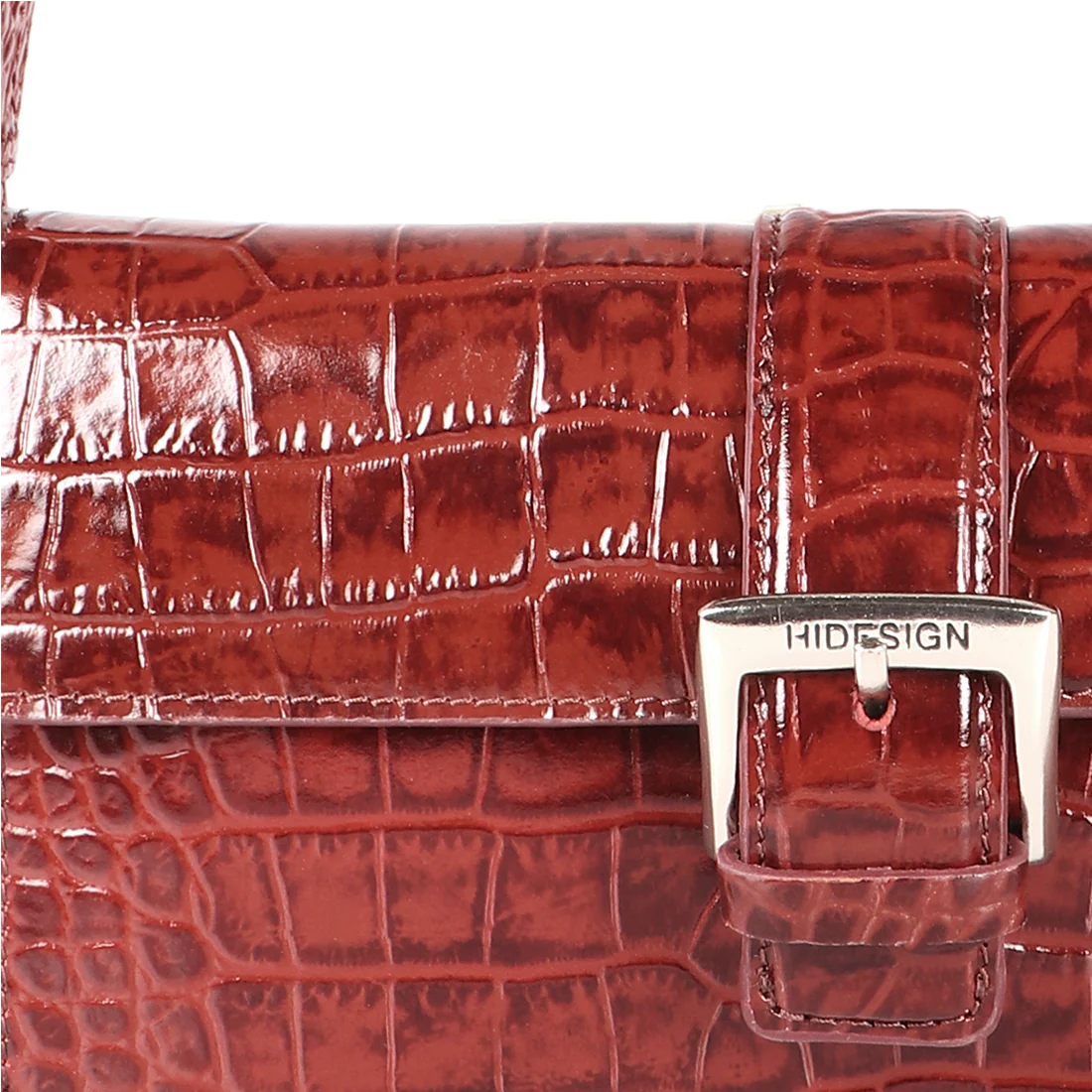 Oxford 02 Red Leather Shoulder Bag - Image 5