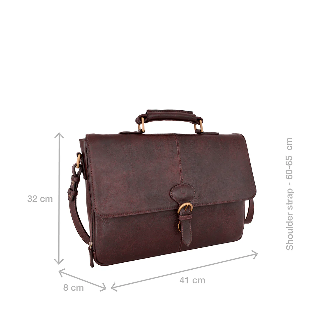Parker 01 Brown Leather Briefcase - Image 2