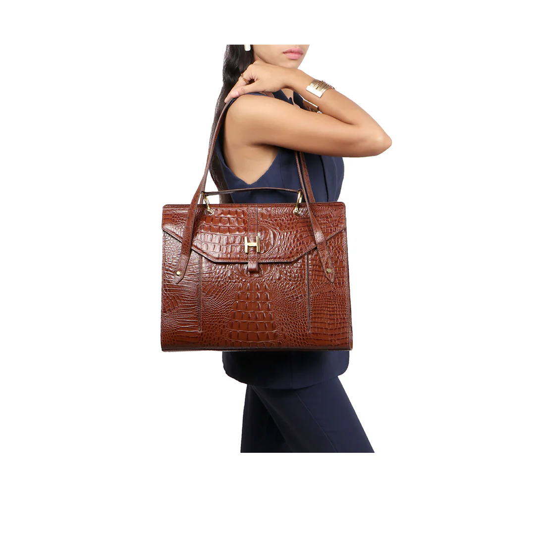 Pasadena Tan Leather Tote Bag