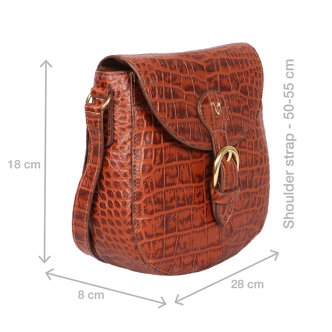 Paula 01 Tan Leather Crossbody - Image 3