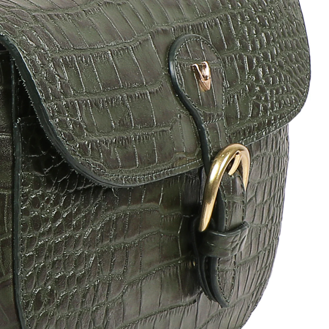 Paula 02 Green Leather Crossbody - Image 5