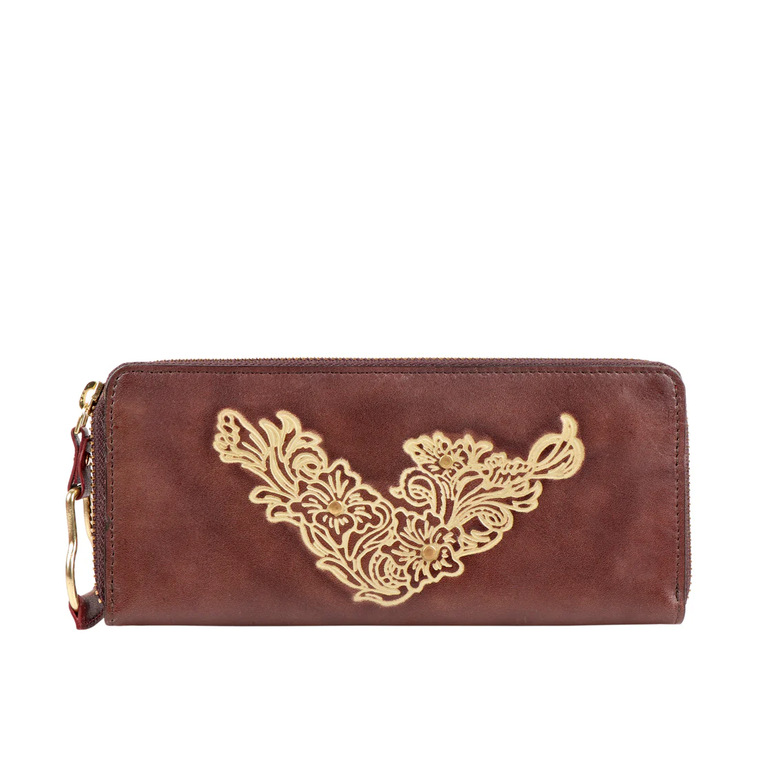 Pearl Hart W1  Brown Leather Zip Around Wallet - Image 2