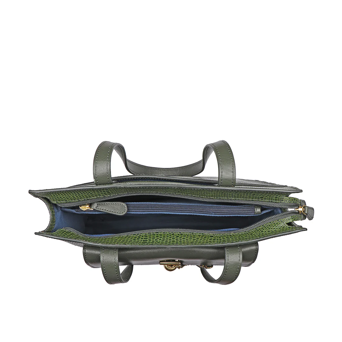 Peggy 01 Green Leather Shoulder Bag - Image 6