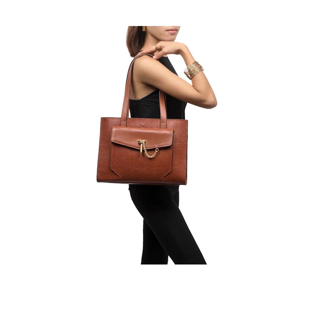 Peggy 01 Tan Leather Shoulder Bag