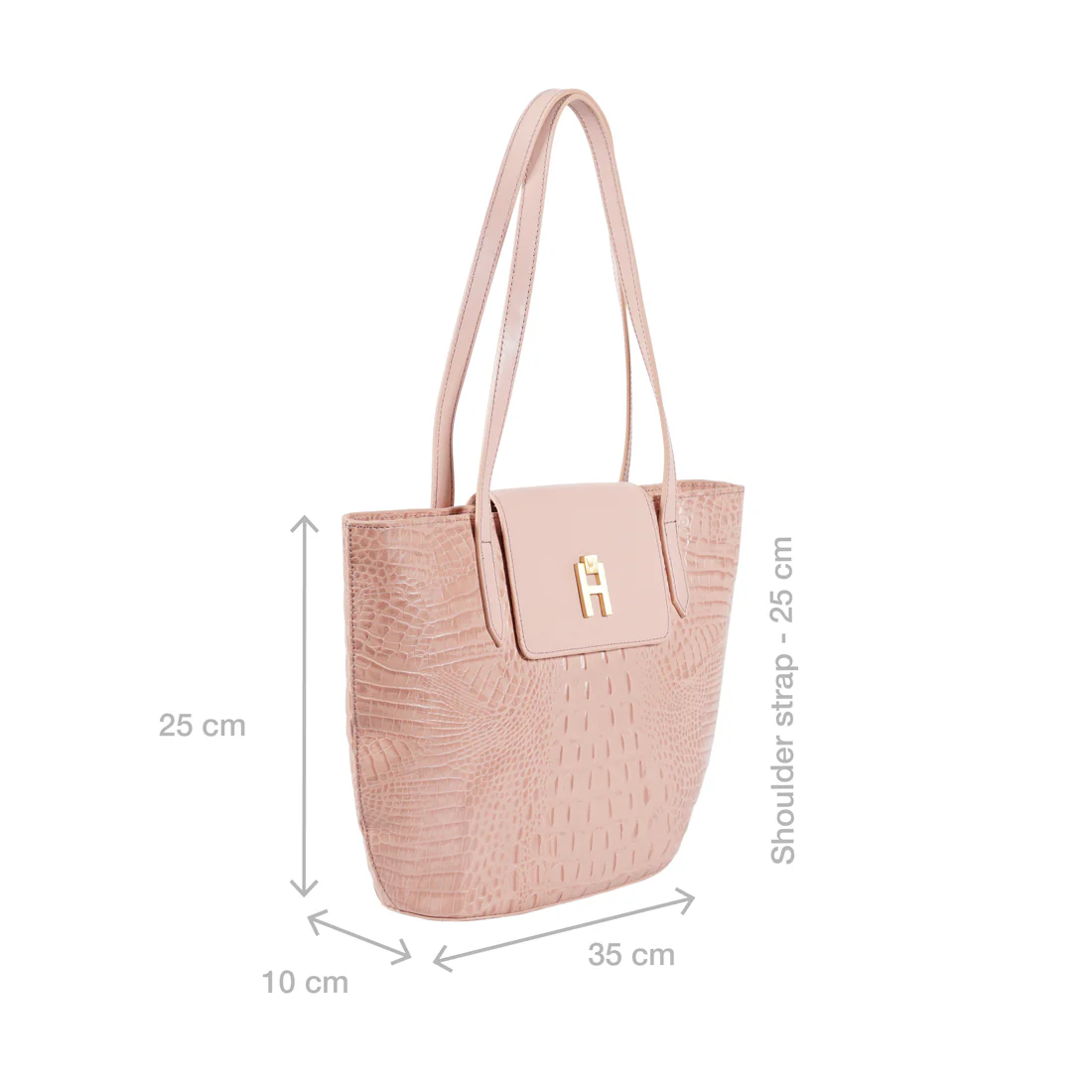 Peru 03 Pink Leather Tote Bag - Image 2