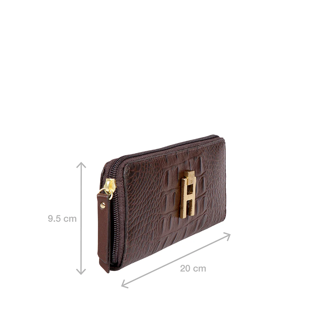 Peru W1 Brown Leather Zip Around Wallet - Image 3