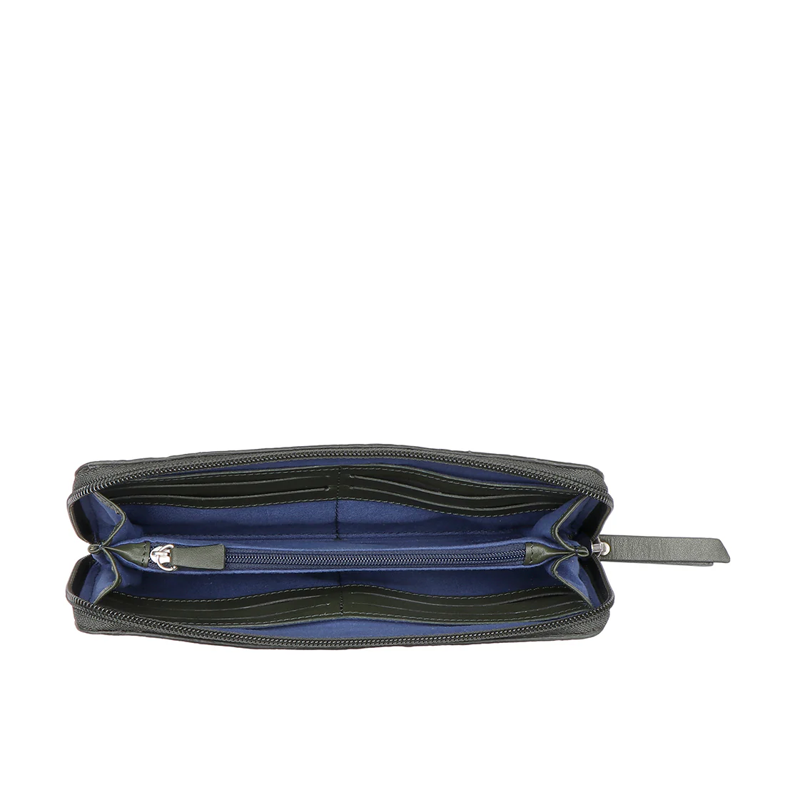 Peru W1 Green Leather Zip Around Wallet - Image 6