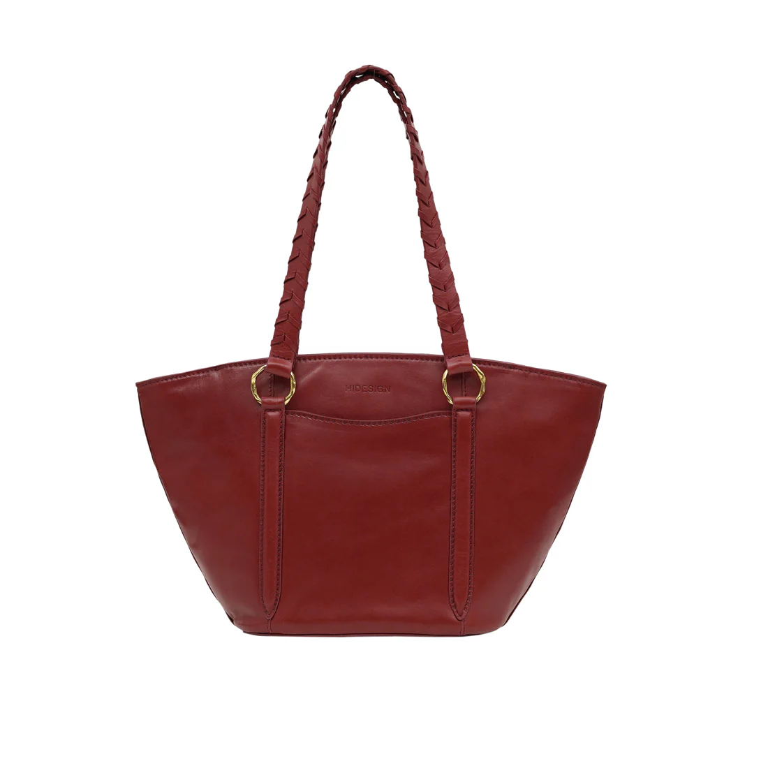 Pharaoh  05 Red Leather Tote Bag - Image 4