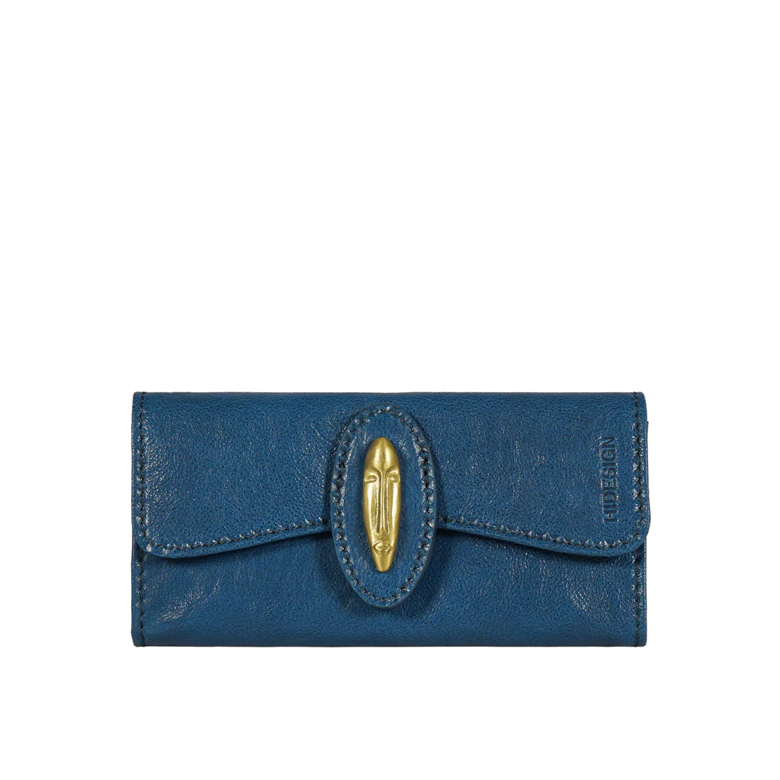 Pharaoh W2 Blue Leather Bi-Fold Wallet - Image 2