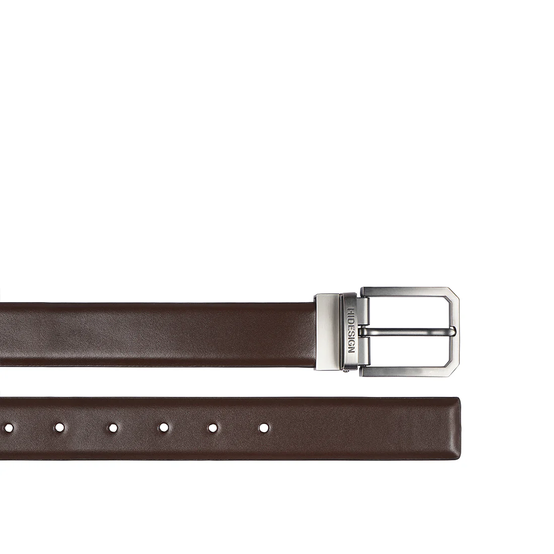 Pique Adison Men's Brown Reversible Leather Belt - Image 3