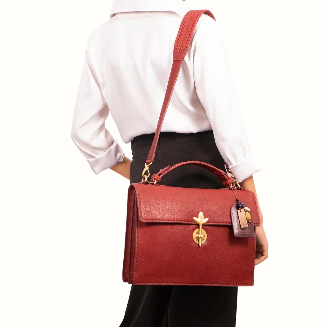 Preserve 01 Red Leather Shoulder Bag