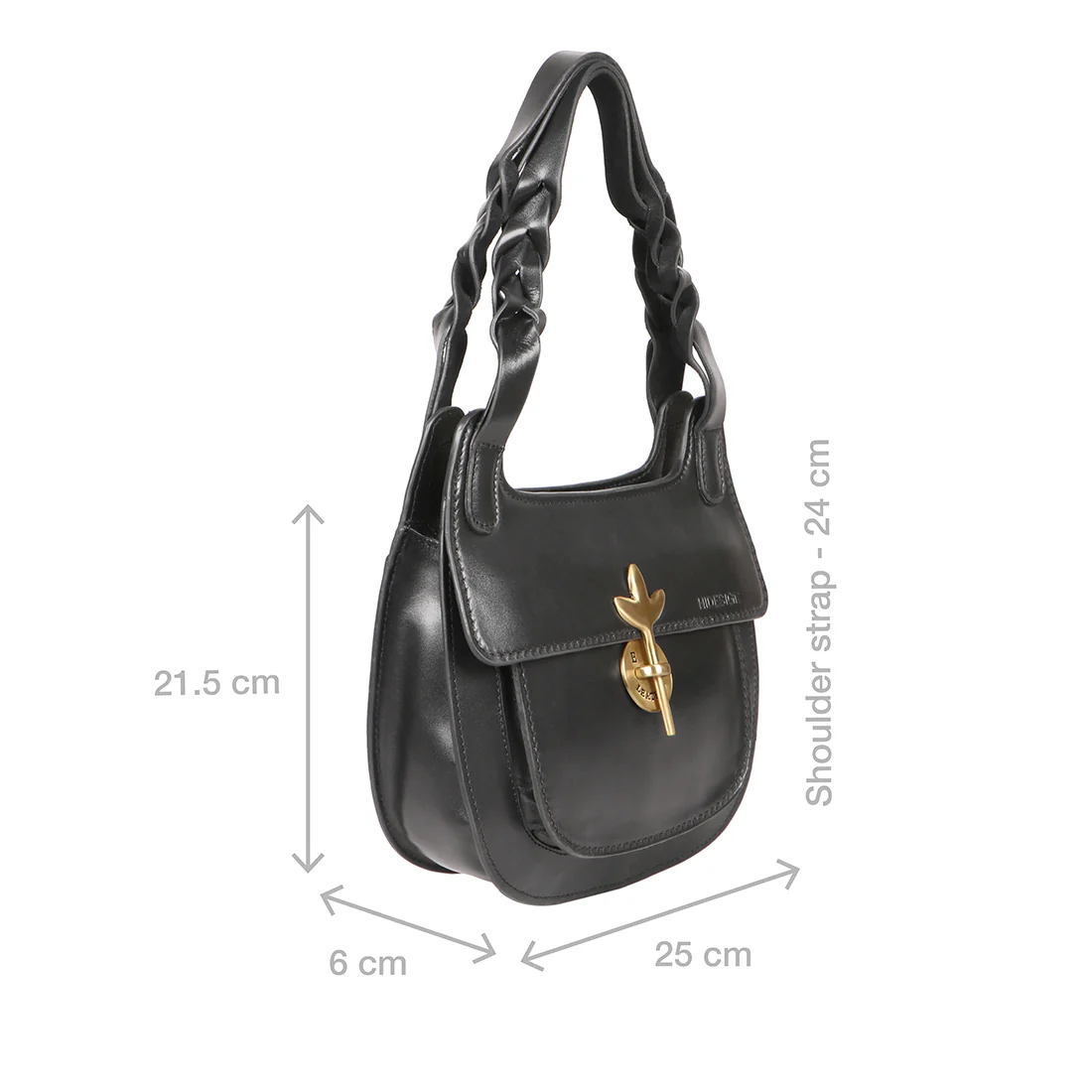Preserve - 04 Black Leather Shoulder Bag - Image 3