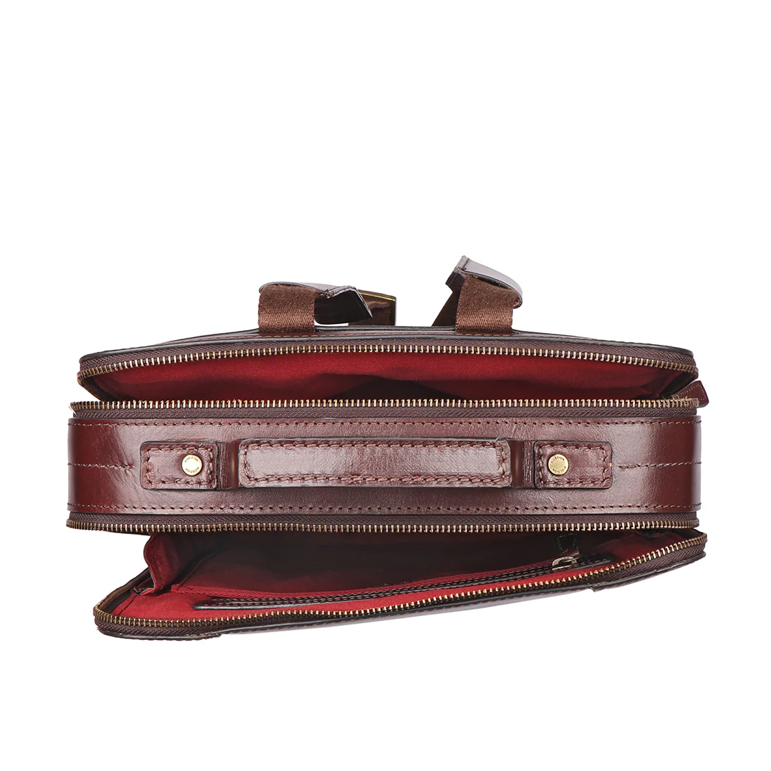 Protect 01 Brown Leather  Backpack - Image 6