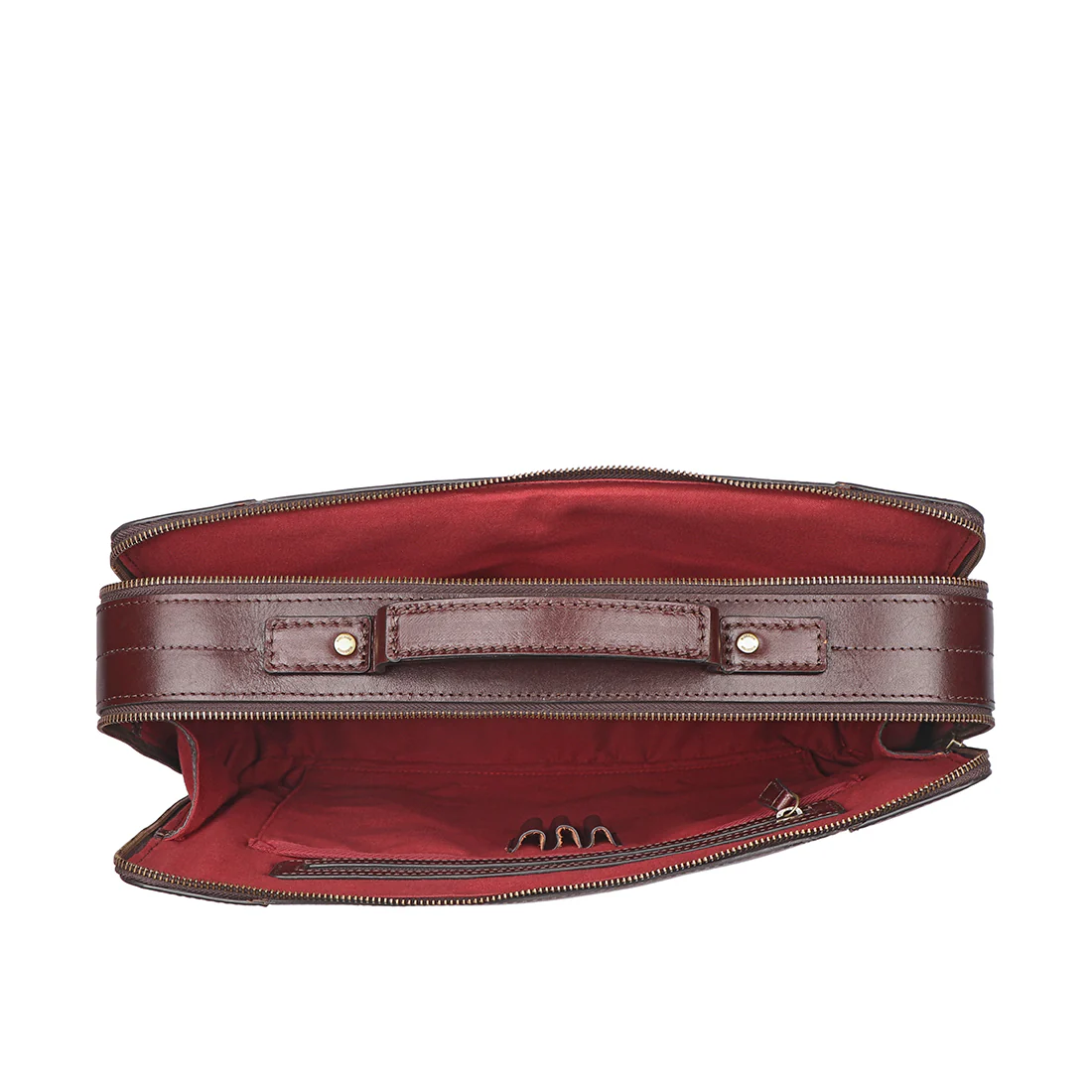 Protect 03 Brown Leather Briefcase - Image 5