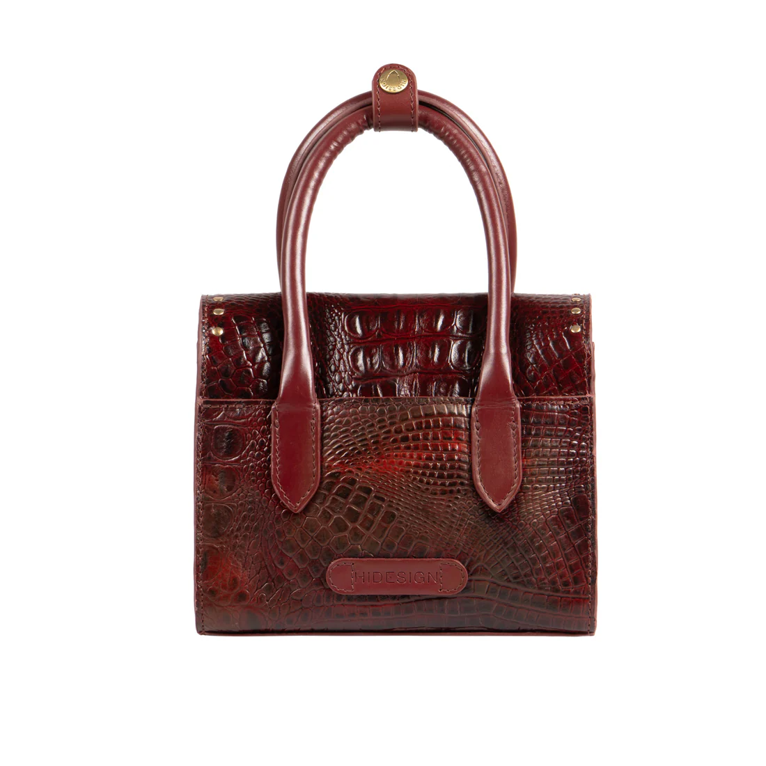 Punk 01 Red Leather Satchel - Image 5