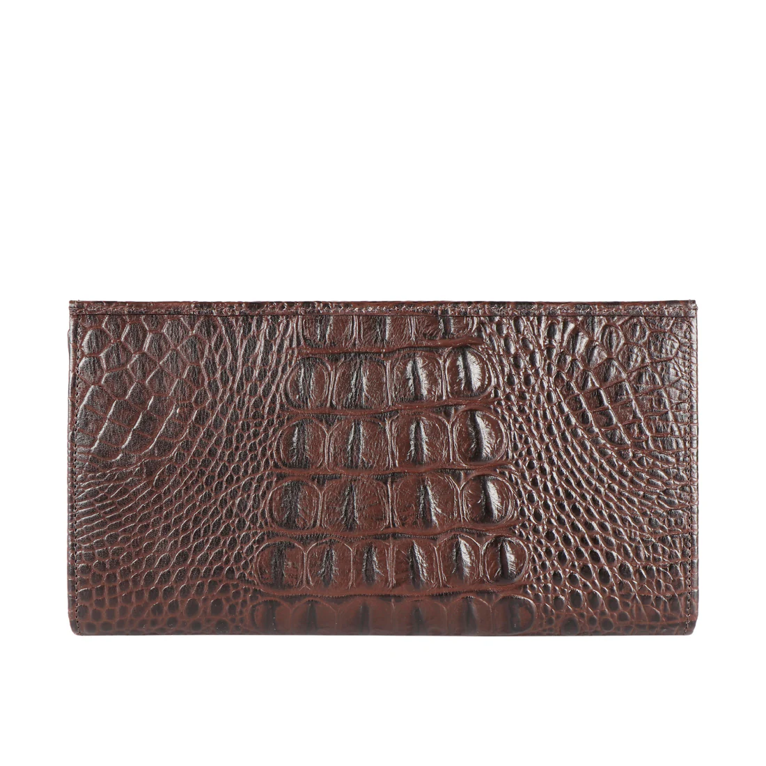 Punk W3  Brown Leather Trifold Wallet - Image 4