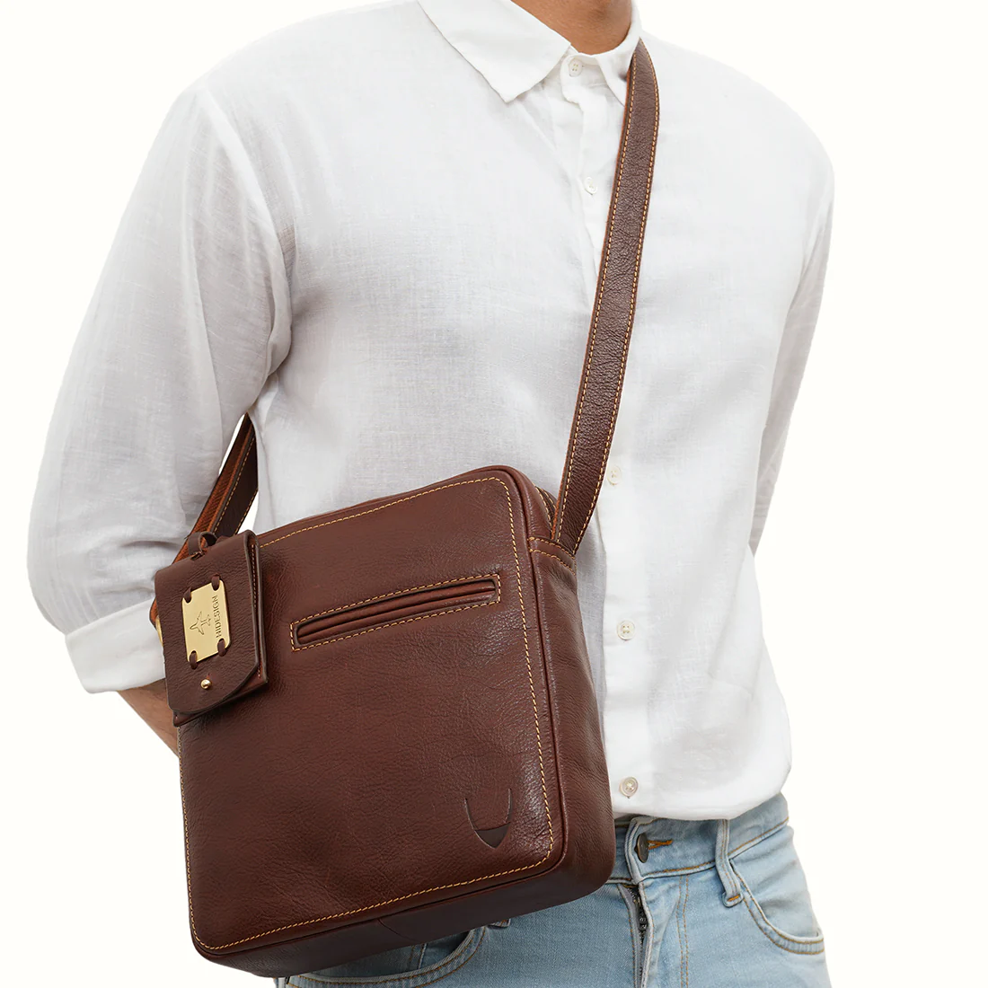 Rambler 01 Tan Leather Crossbody - Image 2