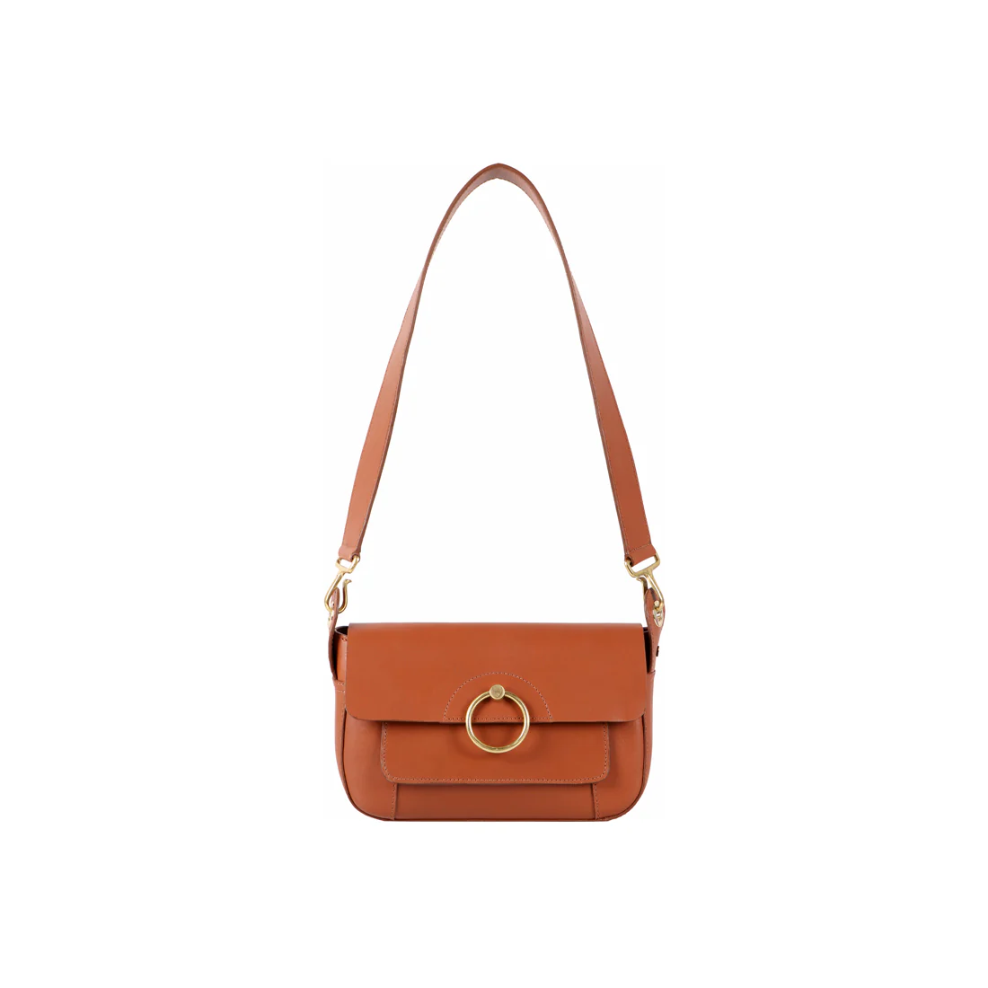 Rebel 03 Tan Leather Sling Bag - Image 2