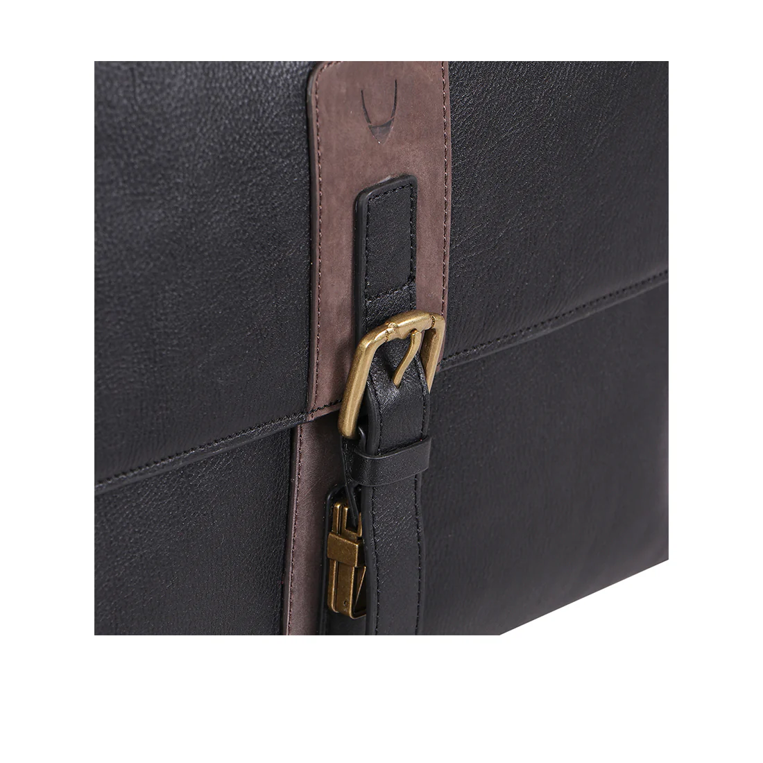 Regent 02 Black Leather  Messenger Bag - Image 5